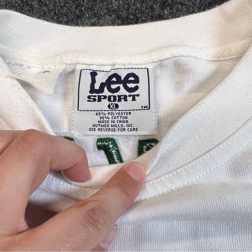Green Bay Packers Lee Sport Long Sleeve Tee XL Embroidered Logo Vintage - Picture 3 of 7